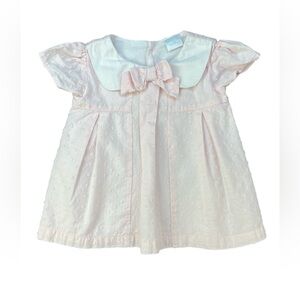 Edgehill Collection Pink and White Kids Dress